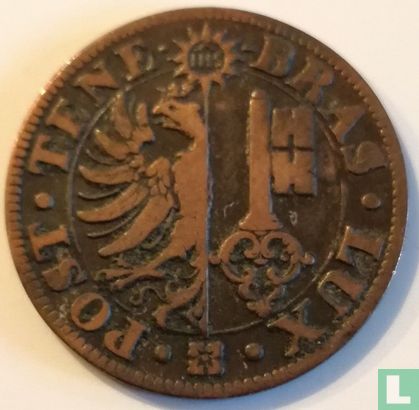 Geneva 4 centimes 1839 - Image 2