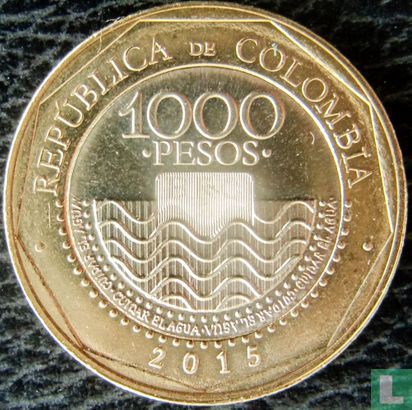 Kolumbien 1000 Peso 2015 - Bild 1