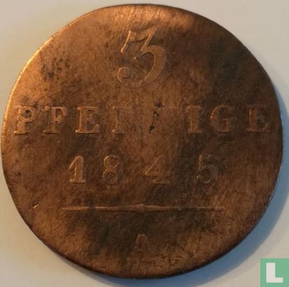 Waldeck-Pyrmont 3 pfennige 1845 - Image 1