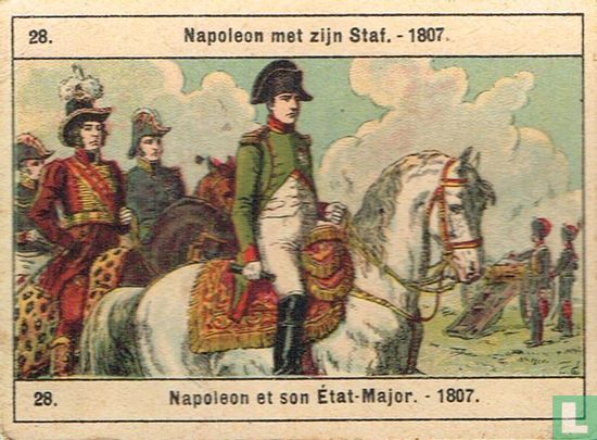 Napoleon met zijn staf - 1807 - Afbeelding 1