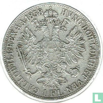 Autriche 1 florin 1858 (B) - Image 1