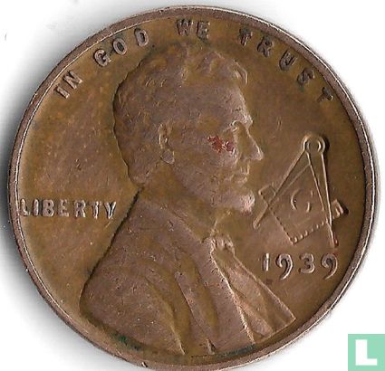 USA  Freemason's Penny  1939 - Bild 1