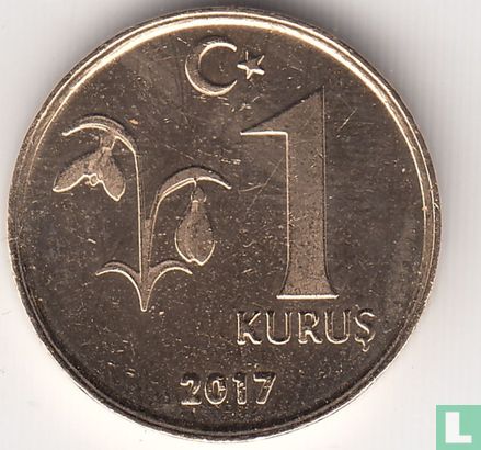 Turkije 1 kurus 2017 - Afbeelding 1