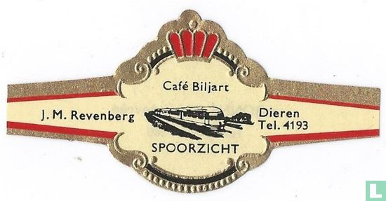 Café Biljart Spoorzicht - J.M.Revenberg - Dieren tel 4193 - Afbeelding 1