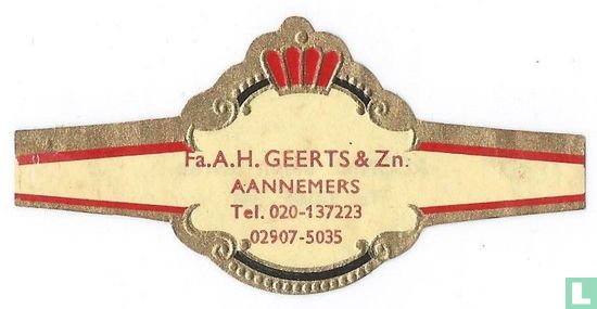 FA. A. h. G. & Zn. Contractors Tel. 020-137223 02907-5035 - Image 1