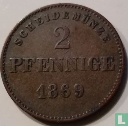 Sachsen-Meiningen 2 Pfennige 1869 - Bild 1