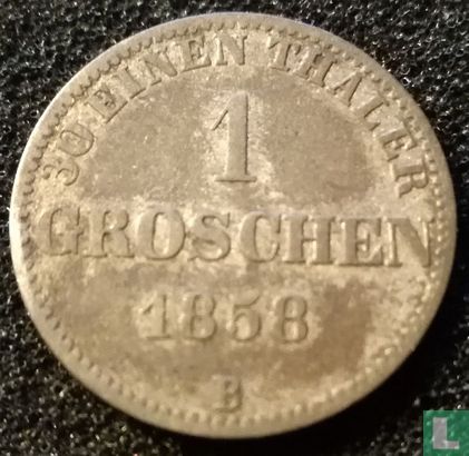 Oldenburg 1 groschen 1858 (type 1) - Afbeelding 1