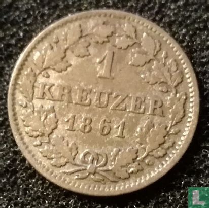 Bavaria 1 kreuzer 1861 - Image 1