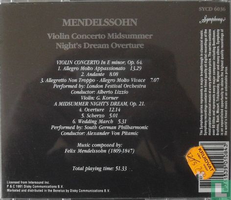 Violin Concerto / Midsummer Night's Dream Overture - Image 2