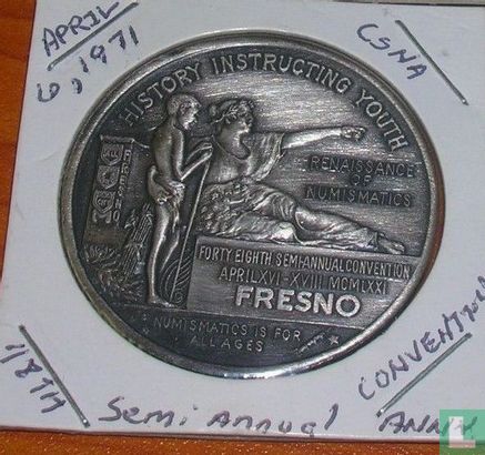 USA  California State Numismatic Association Convention  1971 - Afbeelding 1