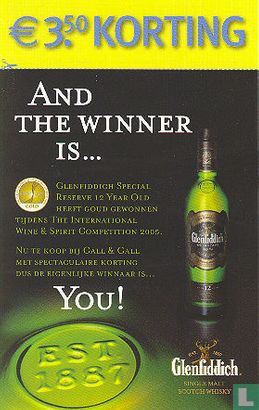 GG2006-025 - Glenfiddich "And The Winner Is..." - Image 1