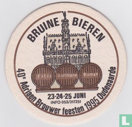 Bruine bieren Adriaen Brouwer feesten 1995 Oudenaarde