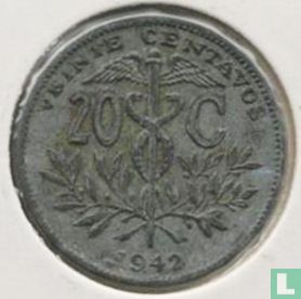 Bolivia 20 centavos 1942 - Afbeelding 1