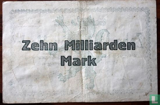 Passau 10 Milliard Mark 1923 - Afbeelding 2