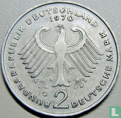 Duitsland 2 mark 1970 (G - Konrad Adenauer) - Afbeelding 1