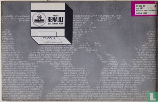 Renault 4 Instructieboekje  - Bild 2