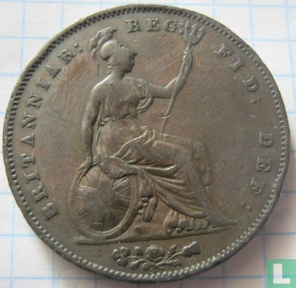 Verenigd Koninkrijk 1 penny 1854 (type 2) - Afbeelding 2