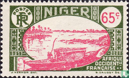 Boot op de Niger