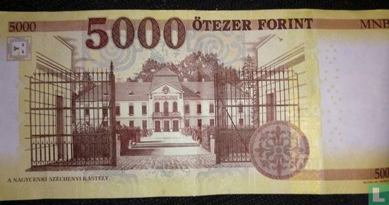 Hongarije 5000 Forint - Afbeelding 2