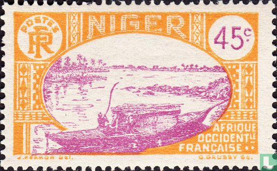 Boat on the Niger
