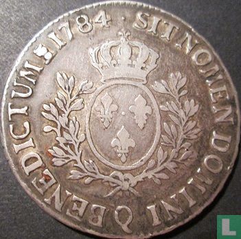 Frankrijk 1 écu 1784 (Q) - Afbeelding 1