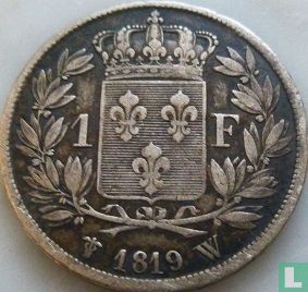 Frankrijk 1 franc 1819 (W) - Afbeelding 1