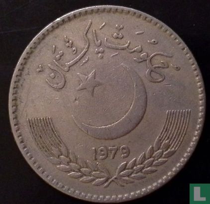 Pakistan 1 rupee 1979 - Image 1