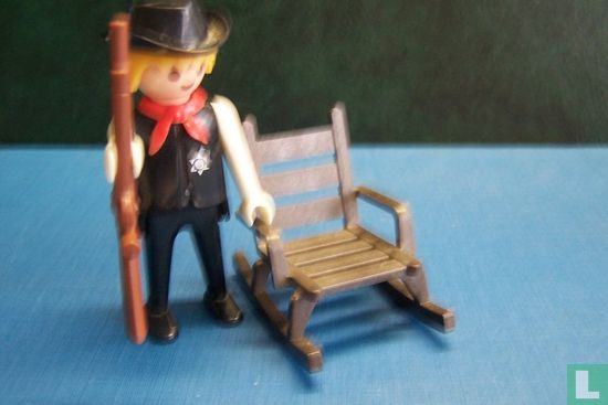 Playmobil Sherrif met schommelstoel