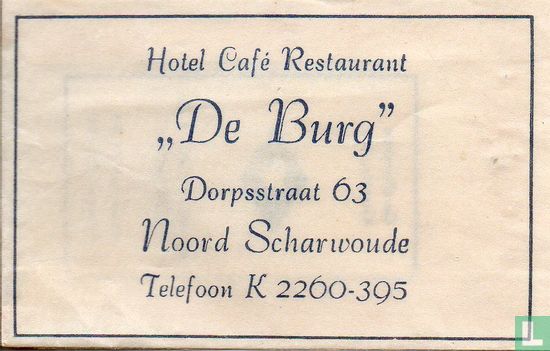 Hotel Café Restaurant "De Burg" - Image 1