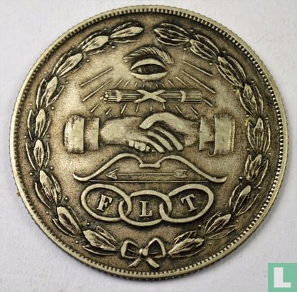USA  Independant Order of Old Fellows (or "Triple Link Fraternity", a quasi-Masonic) Token  late 1800s - Image 1