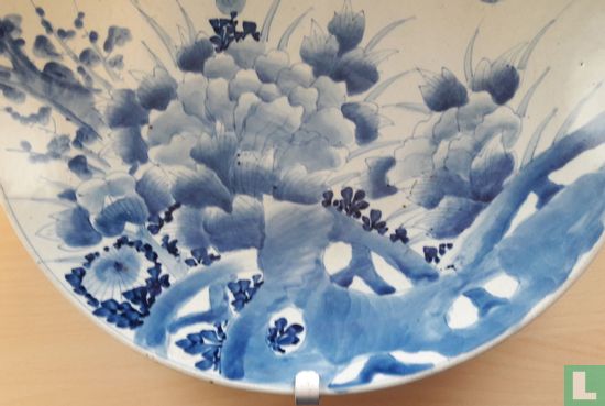 Plat Japonaise ARITA bleu-blanc 45 cm - Image 3