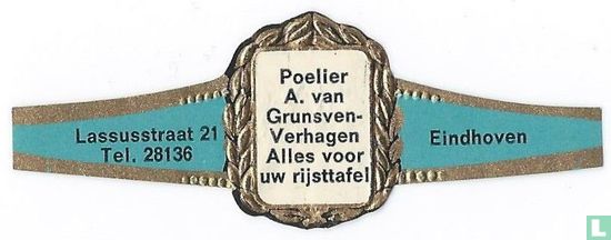 Poelier A. van Grunsven-Verhagen Alles voor uw rijsttafel - Lassusstraat 21 Tel. 28136 - Eindhoven - Image 1