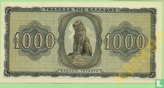 Greece  1000 drachmai  1942 - Image 2