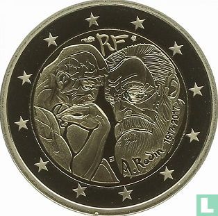 France 2 euro 2017 (PROOF) "100th anniversary of the death of Auguste Rodin" - Image 1