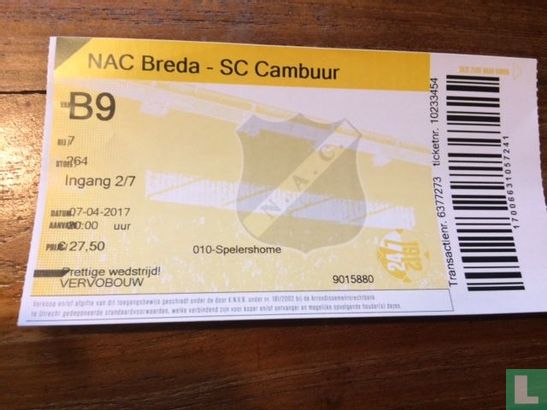 NAC Breda - SC Cambuur - Afbeelding 1