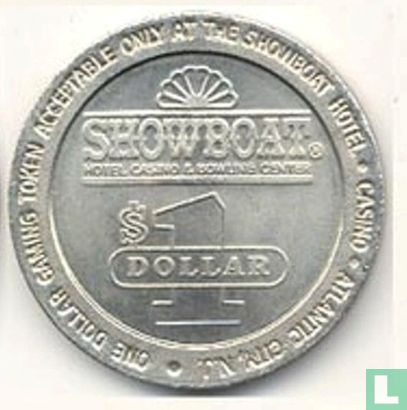 USA - Atlantic City, NJ  $1 Showboat Casino Gaming Token  1987 - Afbeelding 2