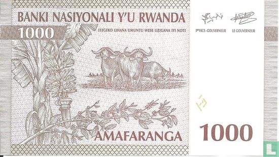 Rwanda 1,000 Francs 1994 - Image 2