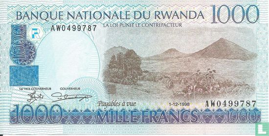 Rwanda 1,000 Francs 1998 - Image 1