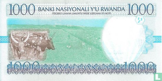 Rwanda 1,000 Francs 1998 - Image 2