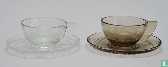 Persglas kop en schotel blank - Afbeelding 3