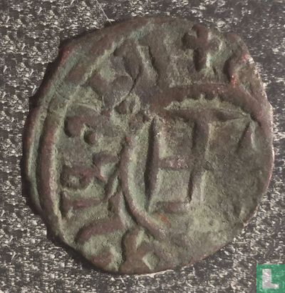 Cilicia, Armenia  AE20 kardez (on throne)  1289-1305 - Image 1