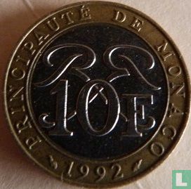 Monaco 10 Franc 1992 - Bild 1