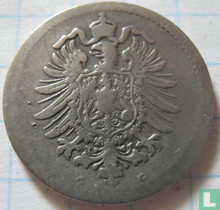 German Empire 5 pfennig 1875 (G) - Image 2