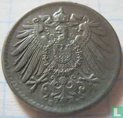 Empire allemand 5 pfennig 1921 (E) - Image 2