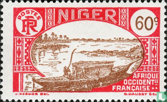 Boot op de Niger 