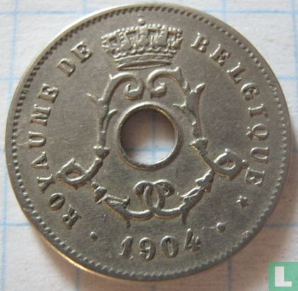 België 5 centimes 1904 (FRA) - Afbeelding 1