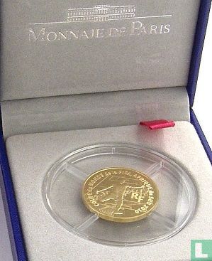 France 50 euro 2009 (PROOF - gold) "2010 Football World Cup in South Africa" - Image 3