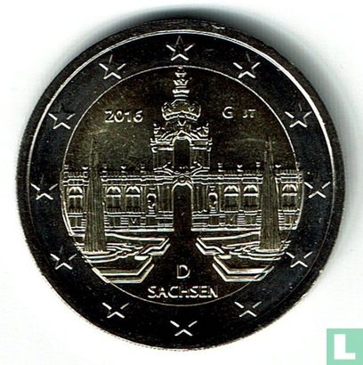 Duitsland 2 euro 2016 (G) "Sachsen" - Afbeelding 1