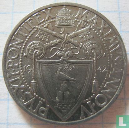 Vatican 1 lira 1942 - Image 1