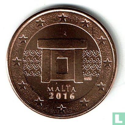 Malte 5 cent 2016 - Image 1